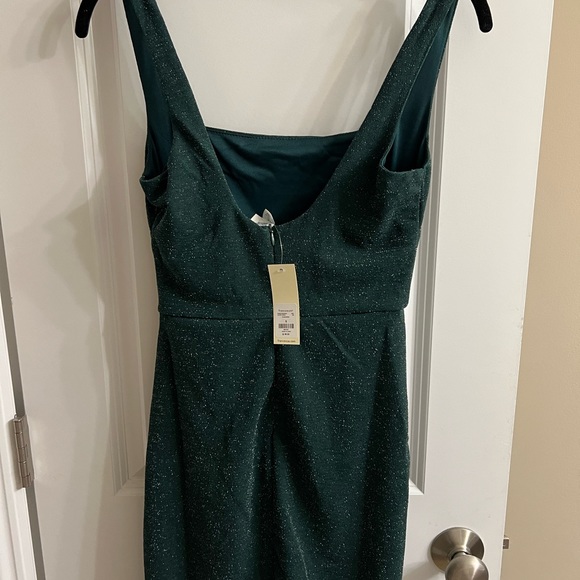 BRAND NEW Blue Rain Shimmer Wrap Skirt Mini Dress - Picture 7 of 7